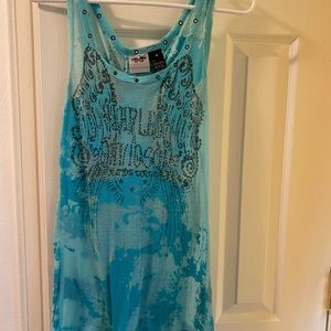 Harley-Davidson tunic.  Back lace up beach coverup